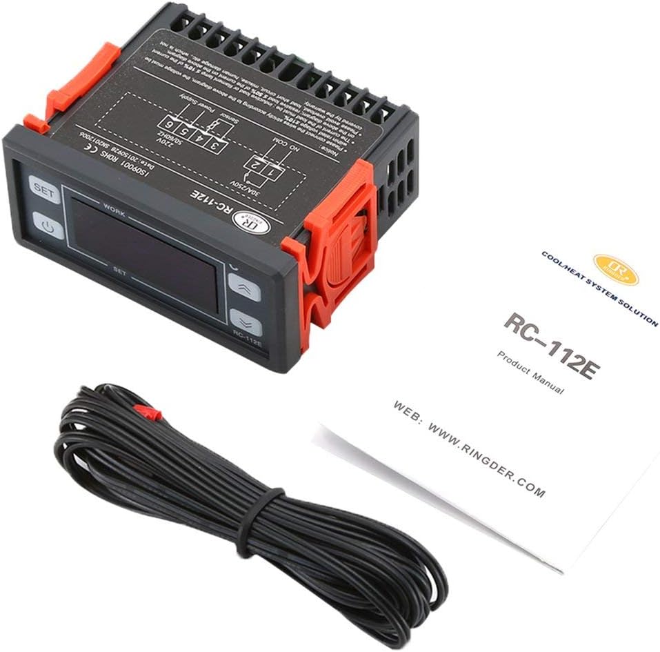 Noradtjcca RC-112E Microcomputer Digital Temperature Controller Refrigerator Thermocouple Controller Thermostat Thermoregulator