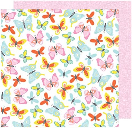 Dear Lizzy Stay Colorful Patterned Paper, 12-x-12-Inch
