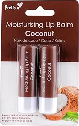 Pretty Coconut Lip Balm 2 x 4.3g Softens Soothes Protects Dry Lips view 2
