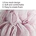 JMJ Bathing Series Loofah Bath Sponge Mesh Shower Wash Ball Lufa Bath Soap Pouf Bathroom Accessories Body Sponges for Shower Pack of 4 (60g/pcs) …