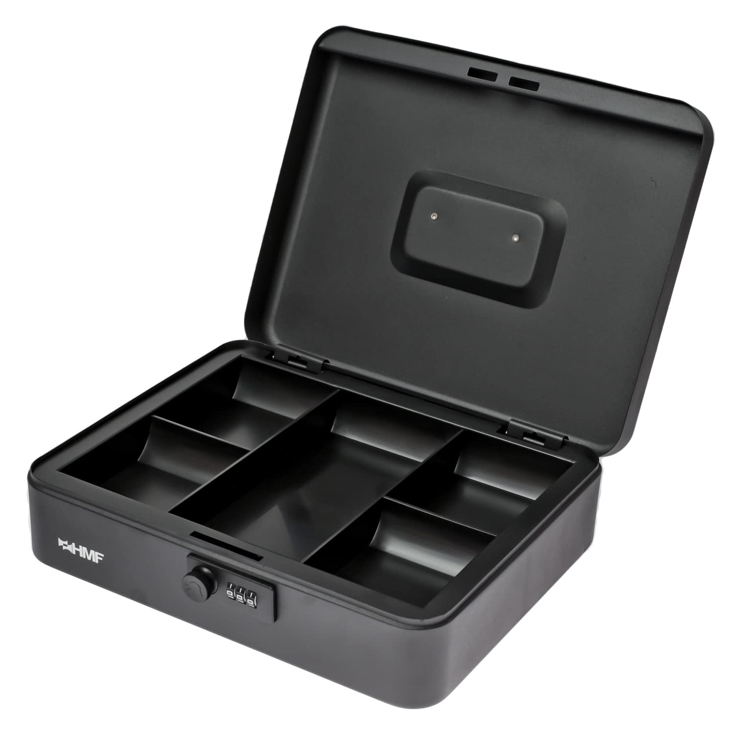 HMF 10017-02 Cash Box Combination Lock, 30 x 24 x 9 cm, Black
