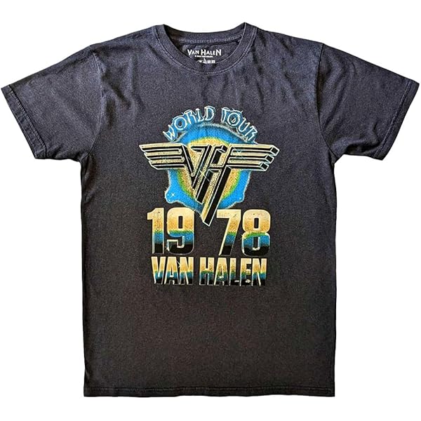 Amazon.com: Van Halen Men's 1980 Invasion Tour Soft Slim Fit T