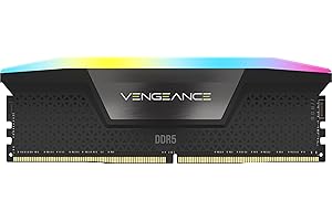 CORSAIR Vengeance RGB DDR5 RAM 16GB (1x16GB) 5600MHz CL40 Intel XMP iCUE Compatible Computer Memory - Black (CMH16GX5M1B5600C