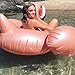 GOOBAT Giant Flamingo Inflatable Pool Float Toy, Swimming Party Lounge Floaty Raft for Kids or Adults, Rose Gold