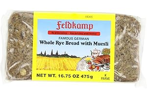 Delba Famous German Whole Rye Bread with Muesli, 16.75 Ounce (Pack of 12)