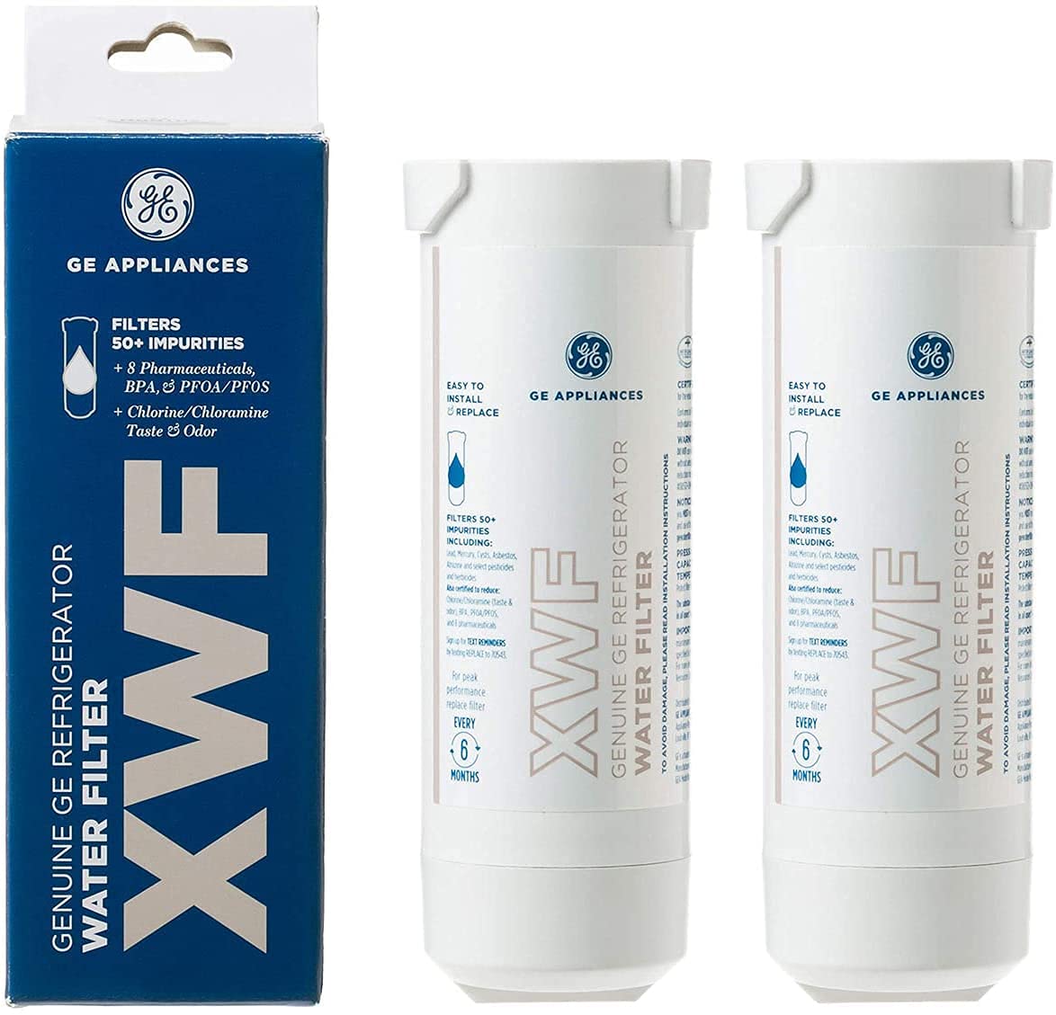 Closest Match: GE XWFE Refrigerator Water Filter (2-Pack)