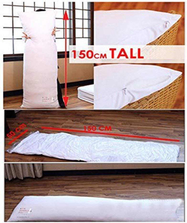 Arrowzoom Super Dash Soft and Comfortable 150x50cm Insert Inner Bolster Hugging Body Pillow Pad (150 x 50 cm, No Extra Stuffing)