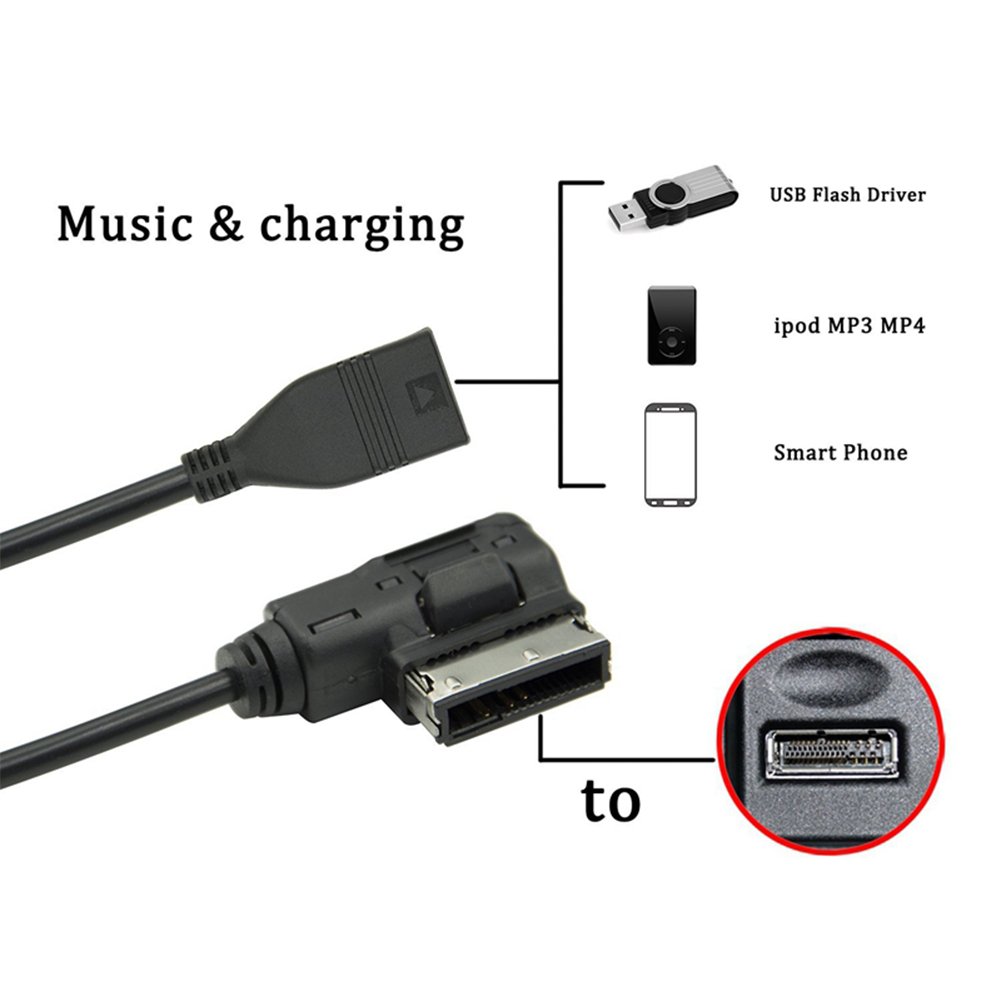 Accessories AMI USB 3.5mm Aux Cable Music Interface USB Adapter Cable