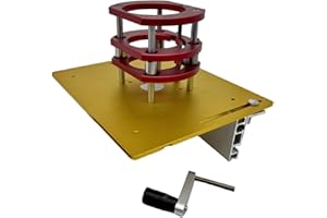 Stainless Steel Support Rod Router Lift Base with Aluminum Alloy Lifting Table and 4 Jaw Clamping System for Vehicle Paintwor