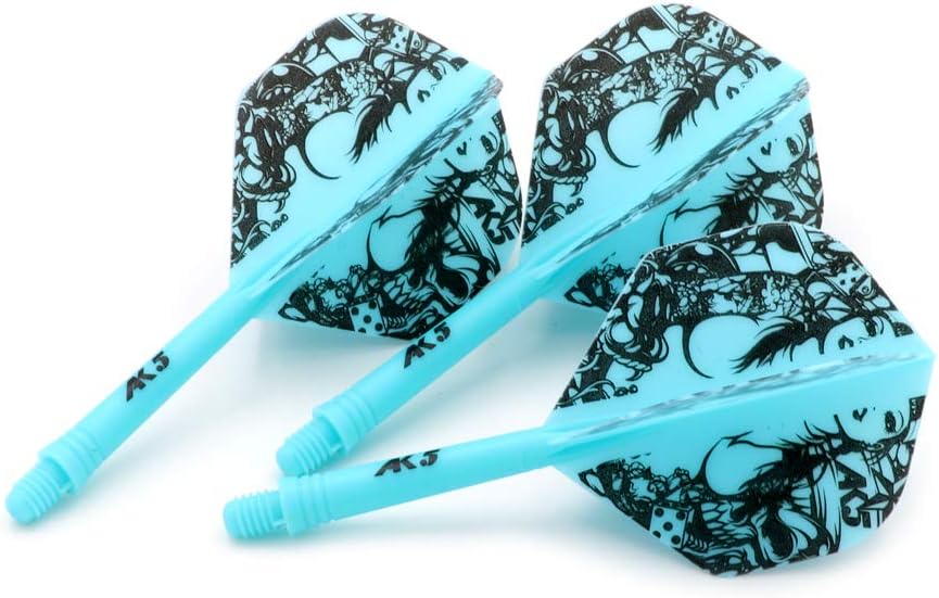 CUESOUL ROST Integrated Dartpfeile Schäfte Shafts and Darts Flights Standard Shape,Set of 3 pcs Unique Designed Pattern(CSAK-55XMN) - Image 3