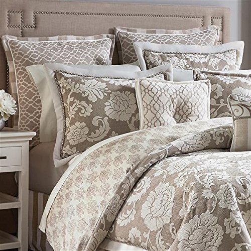 Outlet Croscill Anessa Latte Queen Comforter Set Beige Tan Taupe