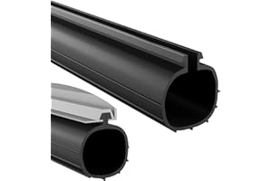 Garage Door Seals Bottom Rubber - Jobon 20.3 Feet Garage Door Weather Stripping Bottom Seal for Clopay Single Track Garage Door Seal Strip, Weatherproofing Garage Door Seal Bottom Replacement, Black