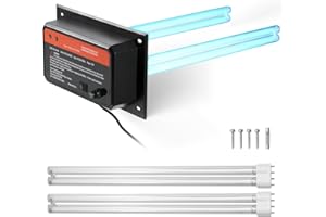 Uargd Purificateur d'air HVAC pour toute la maison, 72 W, 40,6 cm, lumière UV pour conduits de climatisation, épurateur d'air