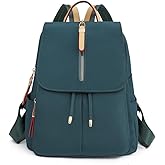 YANAER Small Backpack for Women Mini Backpack Lightweight Casual Daypack Backpack for Travel Handbag Nylon Bookbag OilBlue