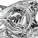 Spec-D Tuning 2LH-COR03-RS Toyota Corolla 4DR Chrome Crystal Headlights Clear Head Lamps
