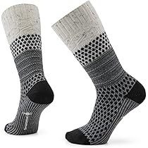 Smartwool Women's Everyday Cozy Popcorn Cable Crew Socks, Chalk