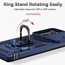 for Motorola Edge 2024 Case with Slide Camera Cover
