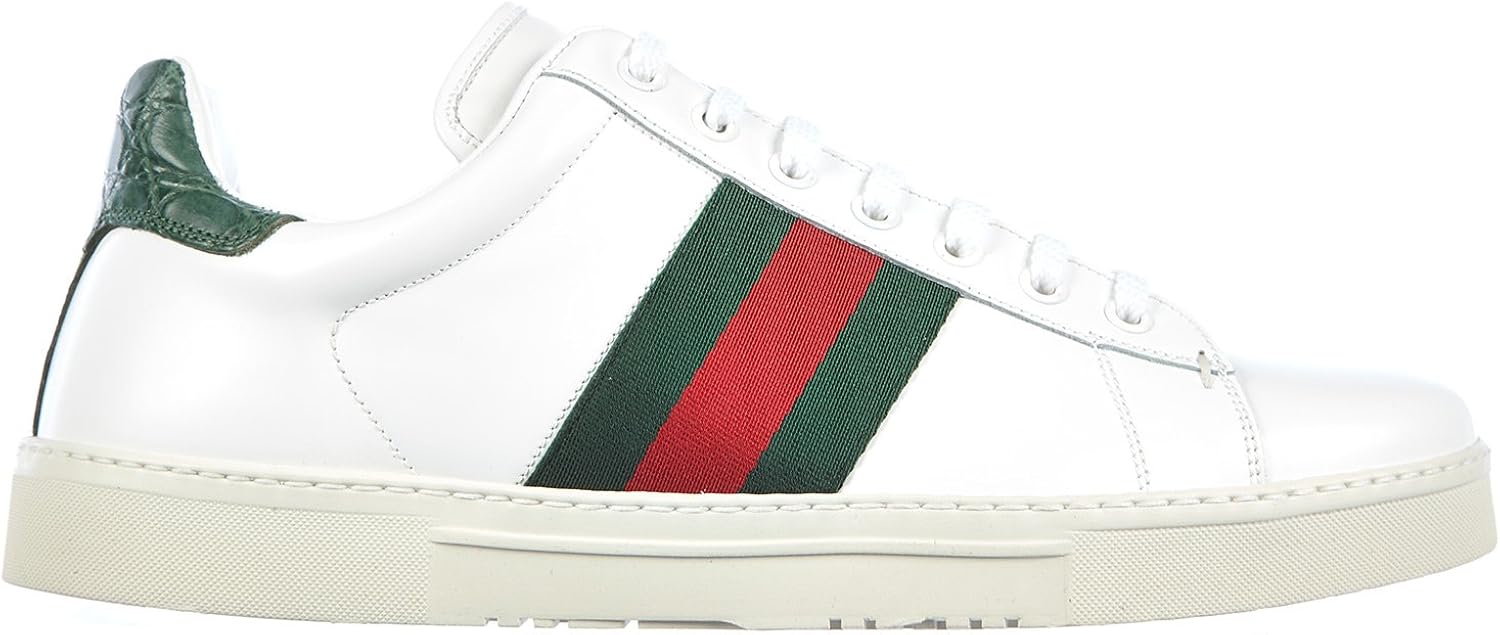 gucci mens white trainers