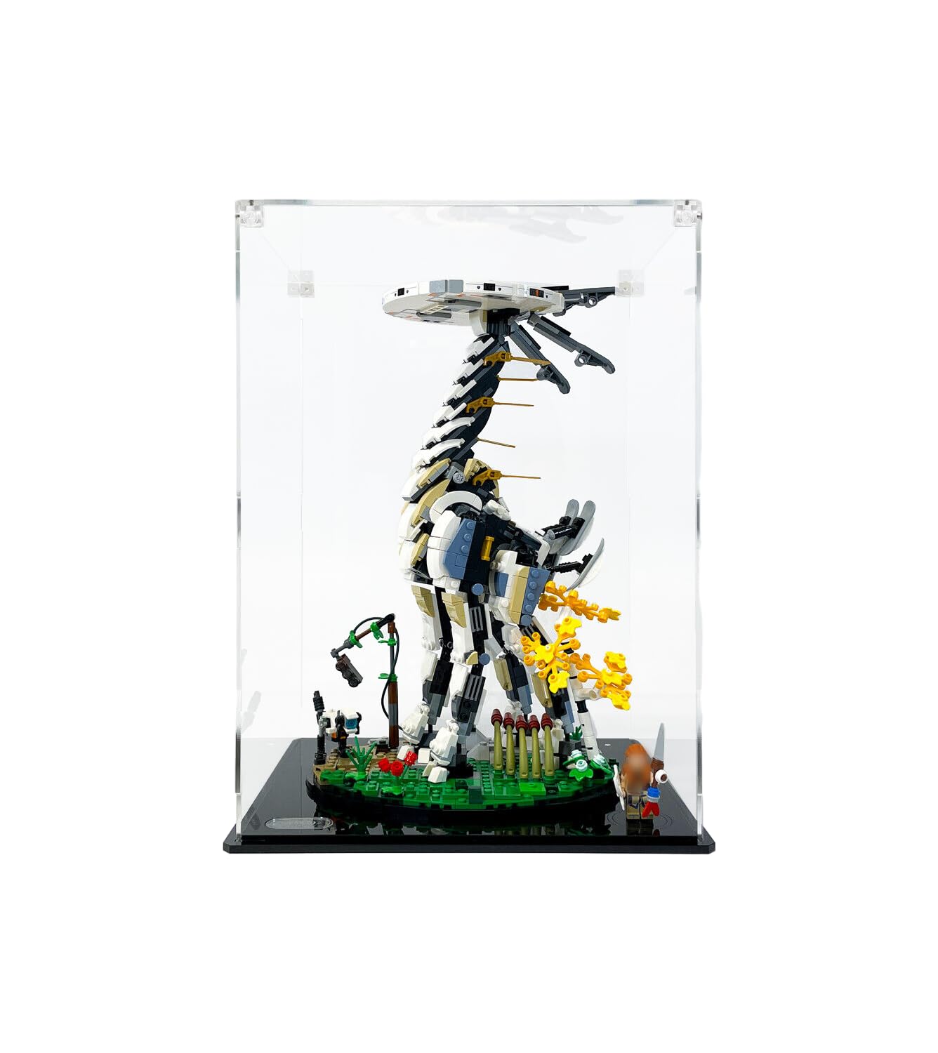 icuanuty Acrylic Display Case for Lego 76989 Horizon Forbidden West: Tallneck, Dustproof Display Box for Models (Only Case) 25x22x38CM, for 10302/ 21346/ 76398/ 76401/ 76408/ 76414/ 43230