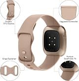 AK 4 Pack TPU Straps for Fitbit Versa 4/3 Sense 2 - Small Large 4 Color Set view 5