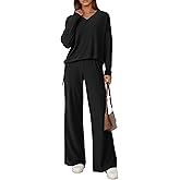 PRETTYGARDEN 2 Piece Lounge Sets for Women 2026 Fall Clothes Pajama Sweatsets Matching Airport Travel Outfits Winter Clothing