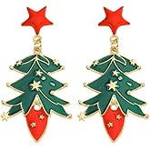 Christmas Earrings for Women Christmas Tree Dangle Earring Holiday Christmas Jewelry