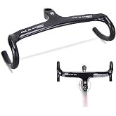 RXL SL carbon fiber road bike bars with integrated stem integrated handlebar carbon road bike handlebars drop handlebar 1-1/8"(28.6mm) 3K Glossy/Matte drop handlebars 400/420/440 90/100/110/120