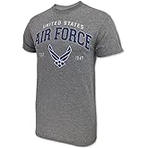 Armed Forces Gear US Air Force Wings Est. 1947 Faded Short-Sleeve T-Shirt, Unisex - Licensed US Air Force Shirts for Men