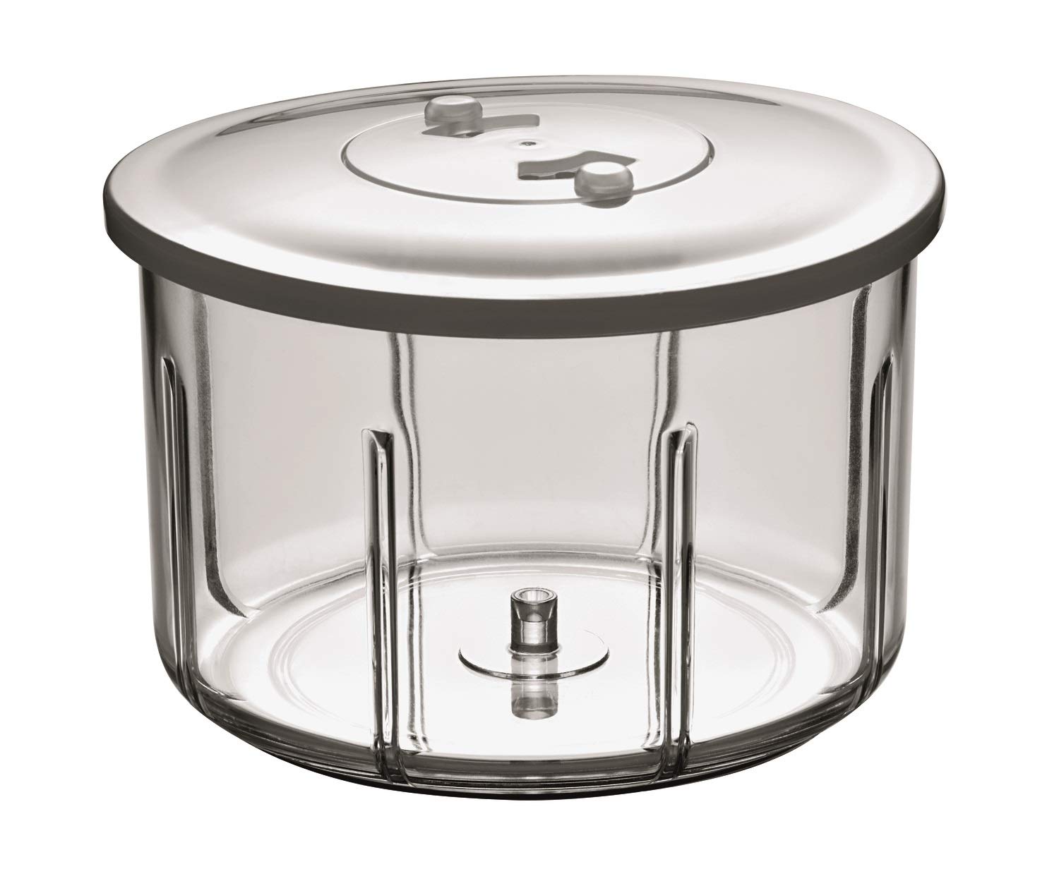 Rösle Bowl with Storage lid, Silver, 13.7 x 13.7 x 9.5 cm