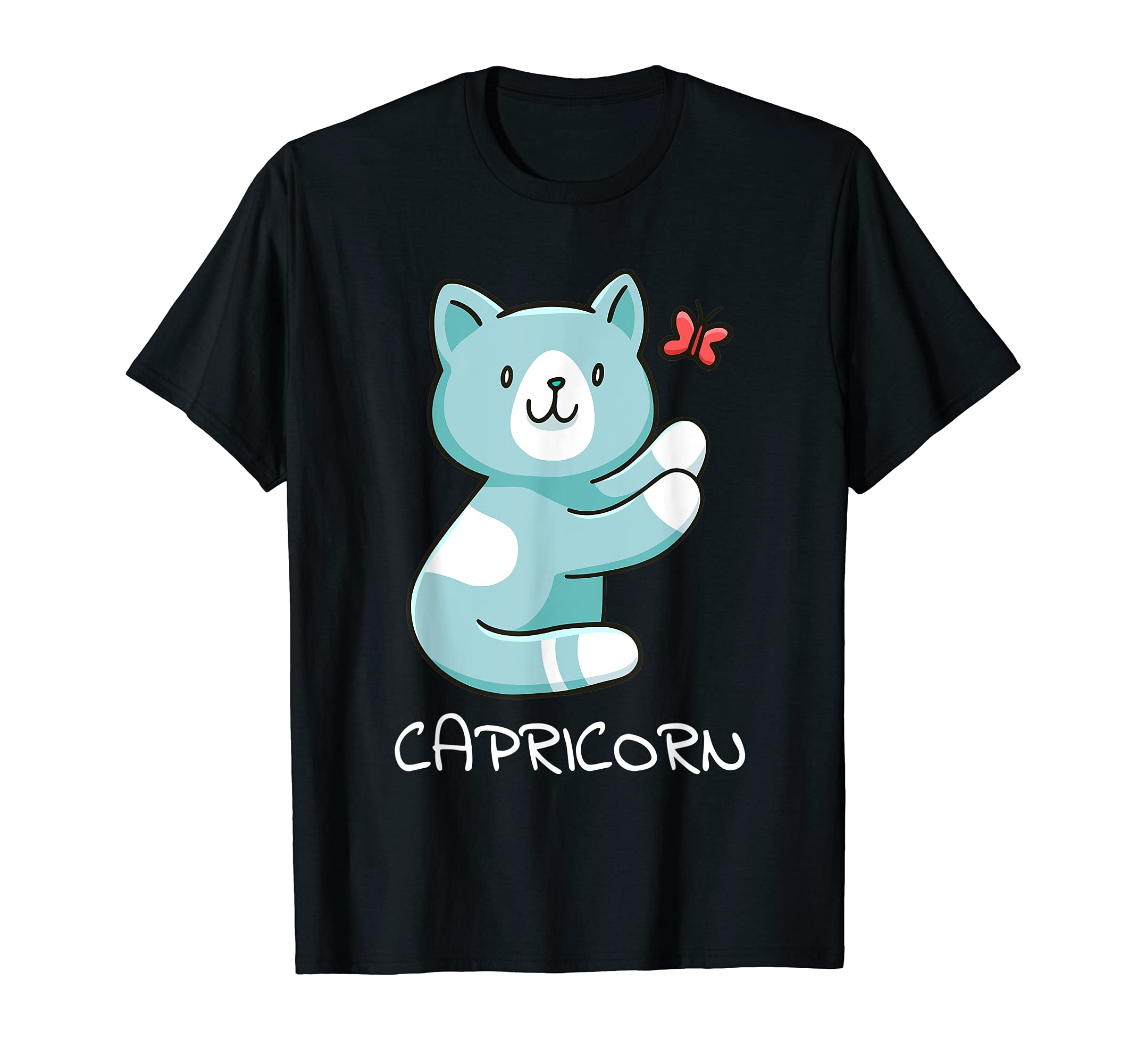 Capricorn Cat Zodiac Signs Kawaii Astrology Cats Horoscope T-Shirt