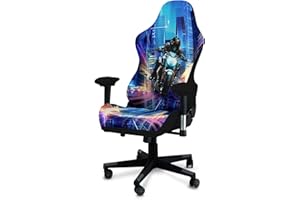 QYZDLM Gaming Chair Covers, 3D Printing Stretchable Soft Non-Slip Easy to Install Gamer Chair Cover with Armrest Cover(No Chair)(F)