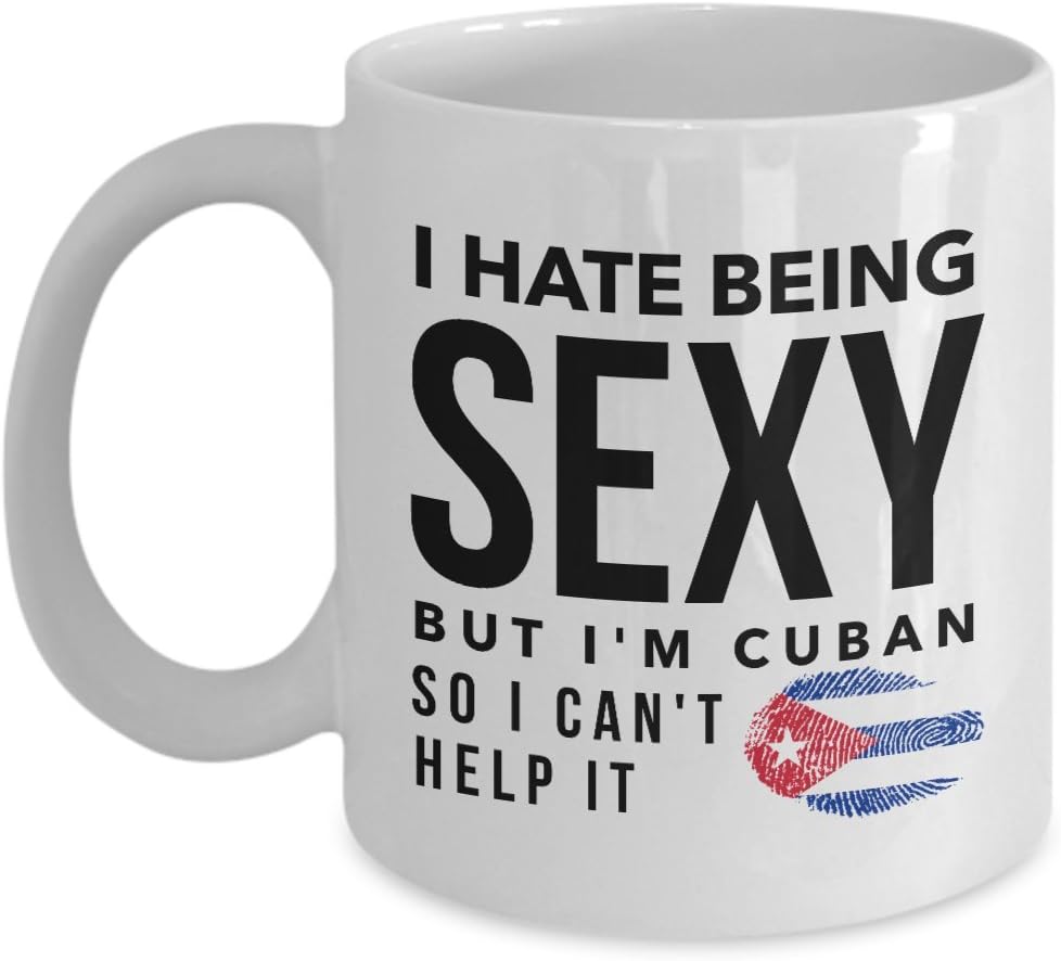 Cuban Coffee Mug Cuba Flag Ceramic White Mug 11oz