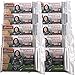 Grizzly Gear Emergency Mylar Thermal Blankets (10 Pack) Survival Kit Camping Space Blanket - Perfect for Hiking, Outdoors, Marathon Runs or First Aid Set- Bug Out Bag Essential - Keep Heat Insulated