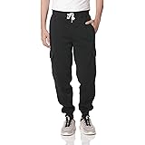 Southpole Men's Basic Active Fleece Cargo Jogger Pants-Regular and Big&Tall