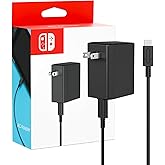 Charger for Nintendo Switch, 45W AC Adapter Fast Charging with 5ft Detachable USB C Cable, Compatible with Switch/OLED/Lite, Steam Deck, Support TV Mode, Original Quality