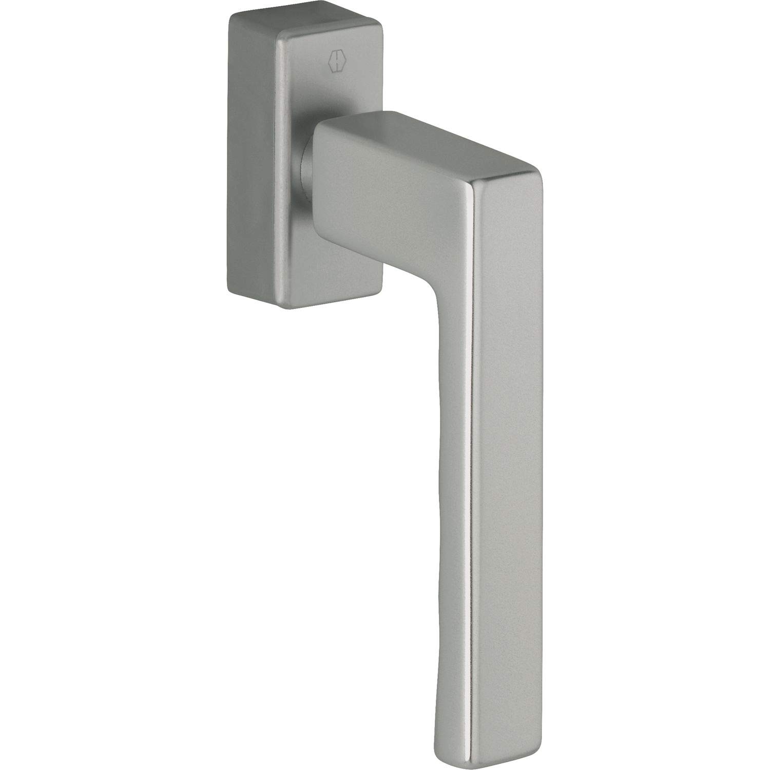 HOPPE 11736008, Stainless Steel Effect Toulon Secu Forte Window Handle, 90°, VK 32-42, Edelstahl Effekt