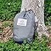 OuterEQ Portable Parachute Nylon Fabric Travel Camping Hammock Blue/Grey