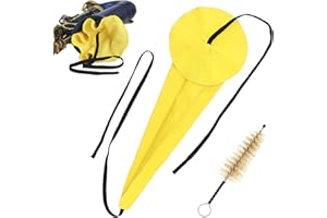 REMAGIC Alto/Tenor/Soprano Saxophone Cleaning Cloth Kit, Microfiber Sax Cleaning Cloth for Alto Tenor Clarinet Flute and other Wind & Woodwind Instruments, Clarinet Flute Trumpet Cleaner, Mouthpiece Brush