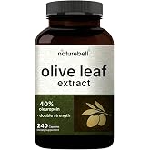 NatureBell Olive Leaf Extract - 240 Capsules - High Strength 50:1 Concentrated Extract with Oleuropein - Immune, Heart &amp; Circulation Support*