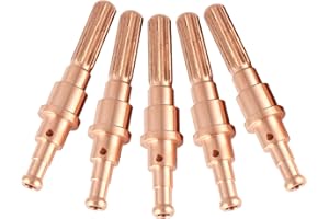 Plasma Cutter Electrodes 9-8232 Torch Consumables Tellurium Copper Replacement Parts for Plasma Cutting Torch Metal Cutting 3