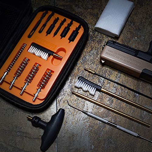 Raiseek Handgun Cleaning kit .22.357.38,9mm.45 Caliber Pistol Cleaning