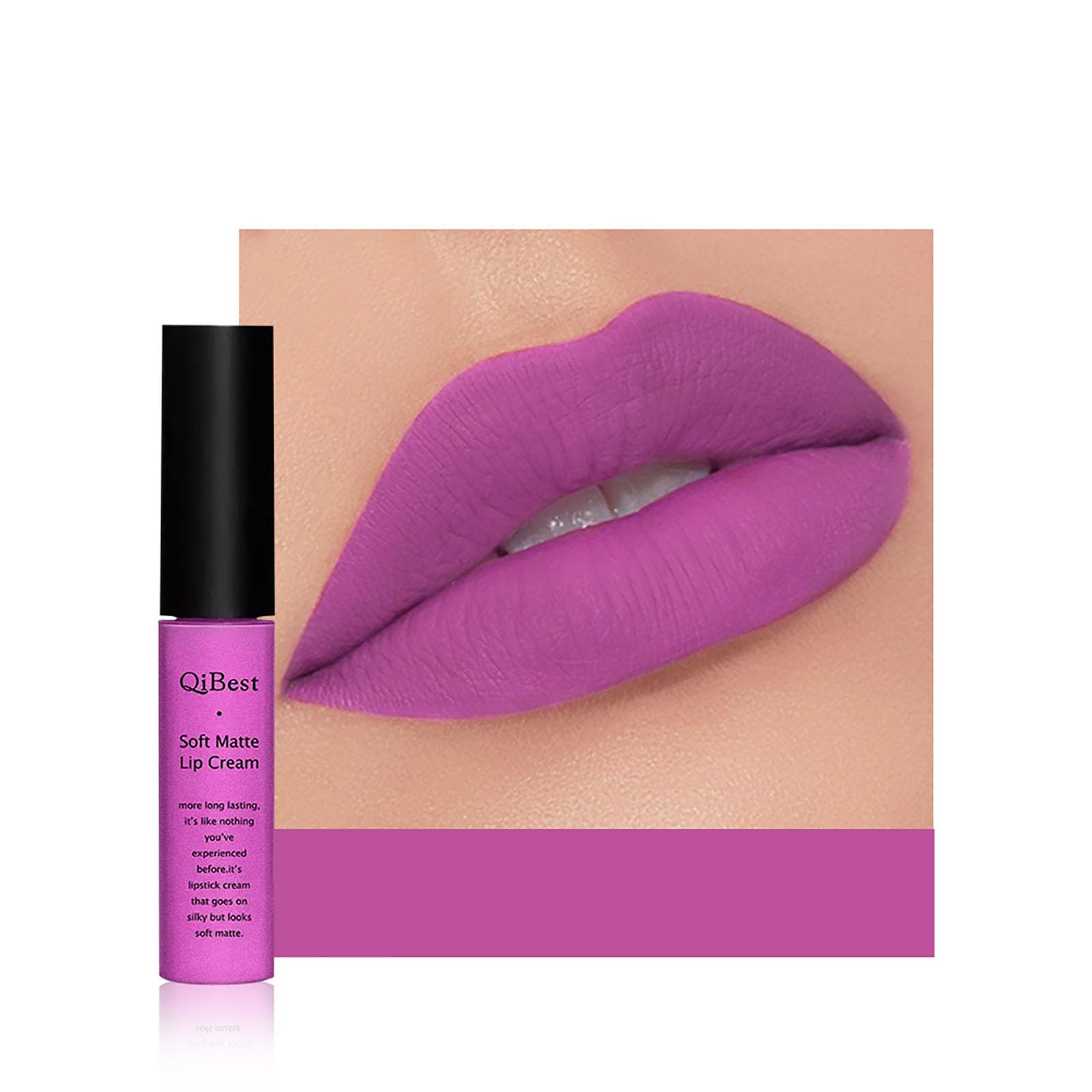 Anifer Velvet Matte Liquid Lipstick Makeup Long-Lasting and Waterproof Wear, Non-Stick Cup Lip Gloss,(Violet Color 606)