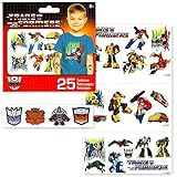 Transformers Tattoos and Stickers Party Favor Pack (50 Temporary Tattoos and 300 Stickers)