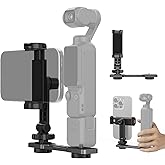 NEEWER Phone Holder Mount Compatible with DJI Osmo Pocket 3, Pocket 3 Expansion Accessories Cell Phone Mount with 1/4" Threads for Tripod and Extension Rod, Cold Shoe for Mini Video Light, Mic, AC021
