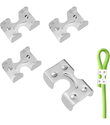 【チビッ子さま　専用】ROPE Double Rope Clamps ZZLZX 6PCS Metal Heavy Duty Rope Clamps