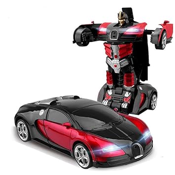remote control bugatti transformer car toy