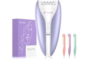 BUBBACARE Epilator, Silent Epilator for Women, 2 Speed Setting Facial Epilator Smooth Glide Epilator for Women Face Epilator, Facial Hair Removal Epilators Hair Remover for Women Face Legs Bikini Arms Legs