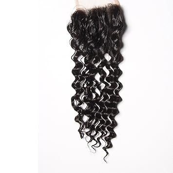 Amazon Com Zhuomei Beauty Brazilian Deep Wave Lace Closure 4x4