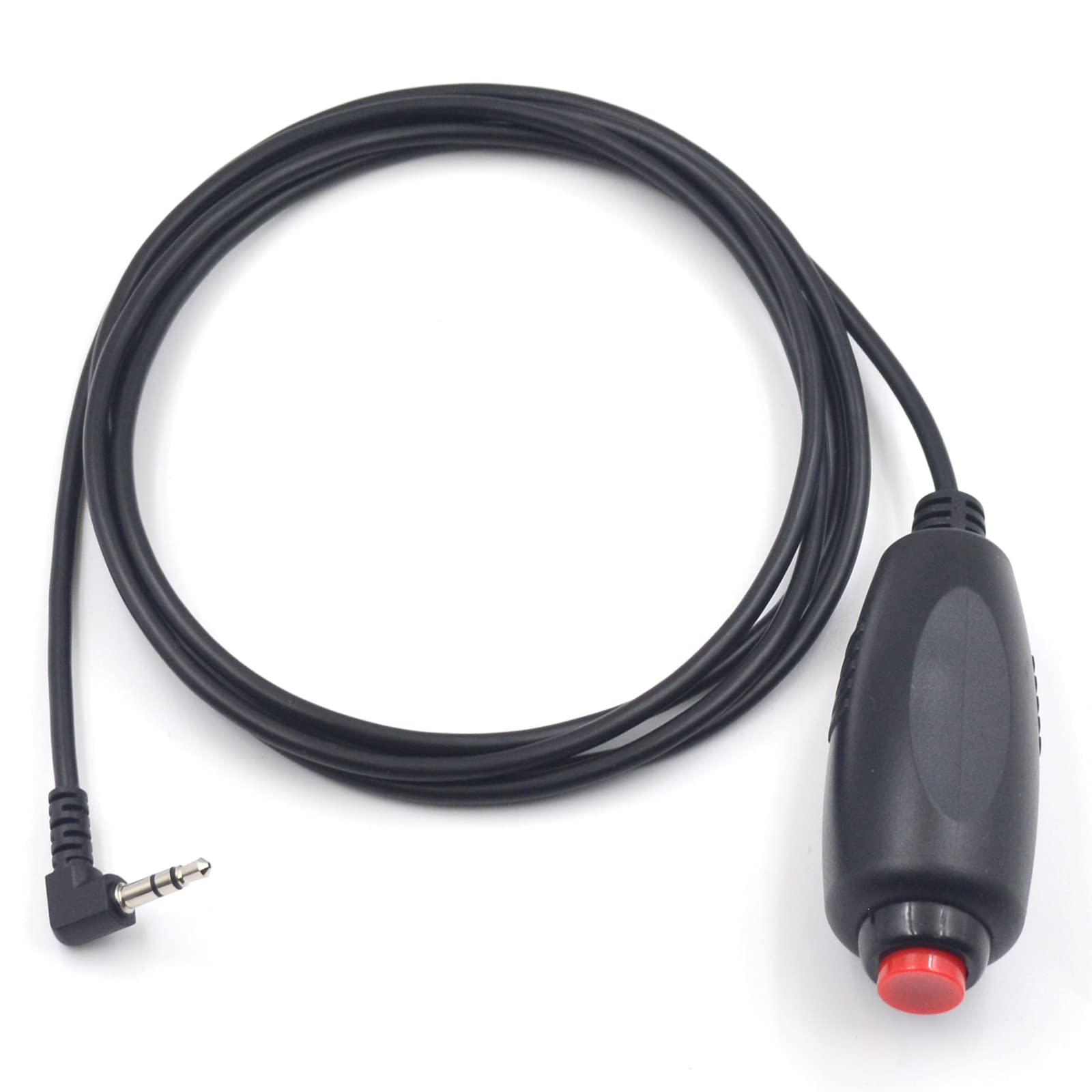 Maxhood Nurse Call Cord 3.5mm 1/8 inch TRS Headphone Plug Cable for Nurse Station, with Push Botton Plug Call Cord Cable for Nurse Station Universal Replacement Call Connector, 6ft/1.8m