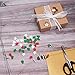 Livder 150 Pieces Christmas Wooden Buttons Sewing Snowflake Button with 2 Holes (Red, Green, White)